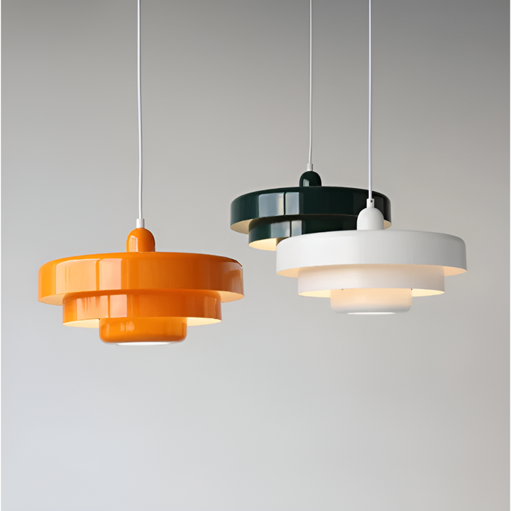 Orange Retro Ceiling Lamp