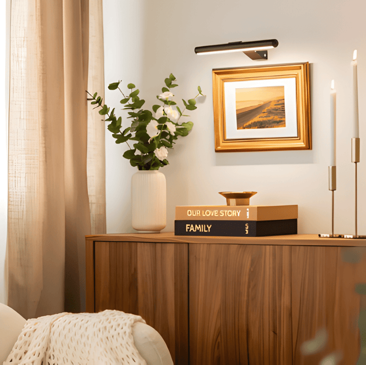 Magnetic LED Wall Lamp | 120° Rotatable Cordless Sconce