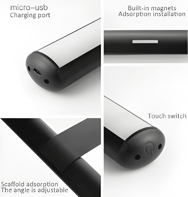 Magnetic LED Wall Lamp | 120° Rotatable Cordless Sconce