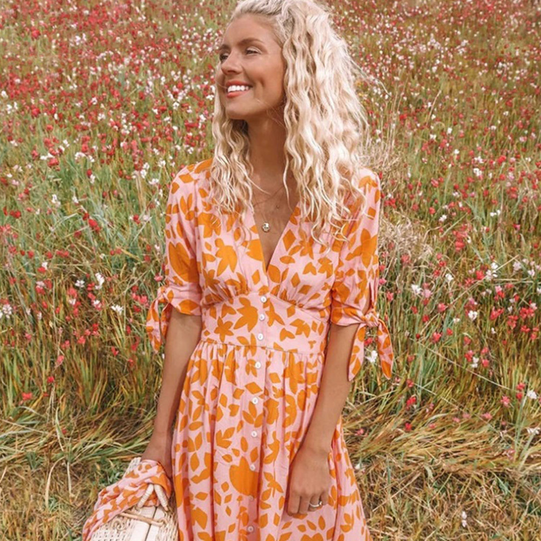 Liora | Elegant Casual Midi Dress for Women