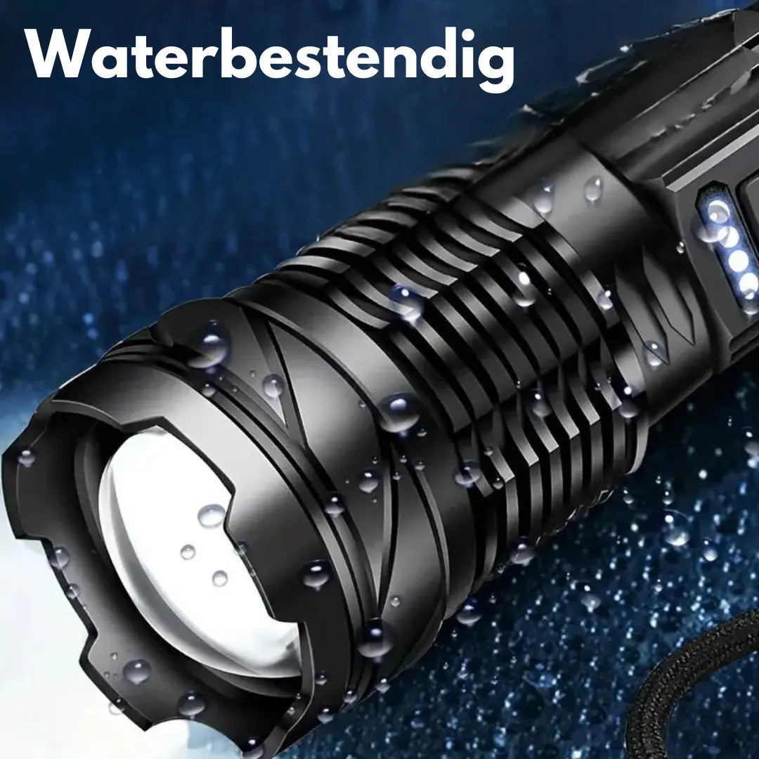 Max | Military Flashlight with Zoom & Waterproof Design