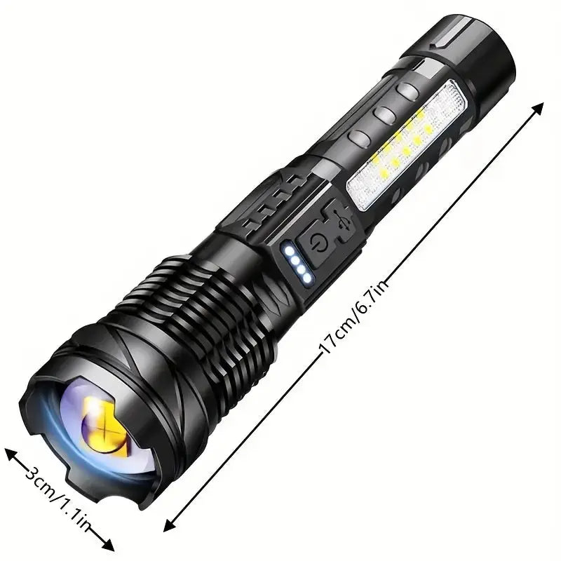 Max | Military Flashlight with Zoom & Waterproof Design