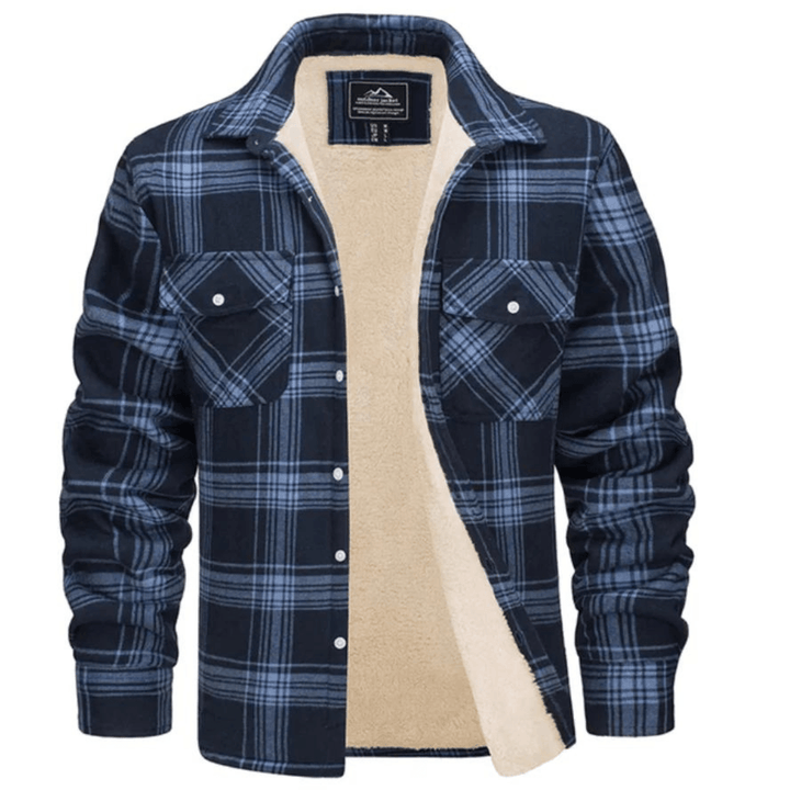 Aelric | Men's Plaid Fleece-Lined Jacket