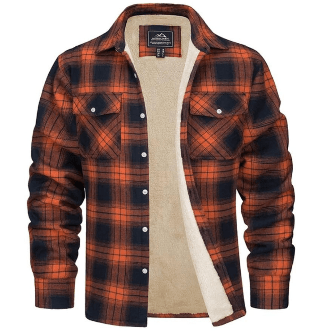 Aelric | Men's Plaid Fleece-Lined Jacket