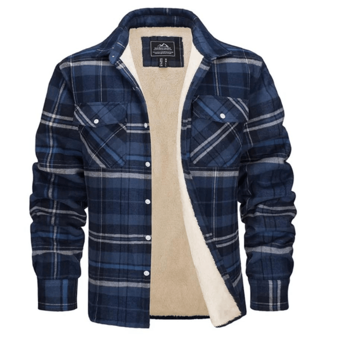 Aelric | Men's Plaid Fleece-Lined Jacket