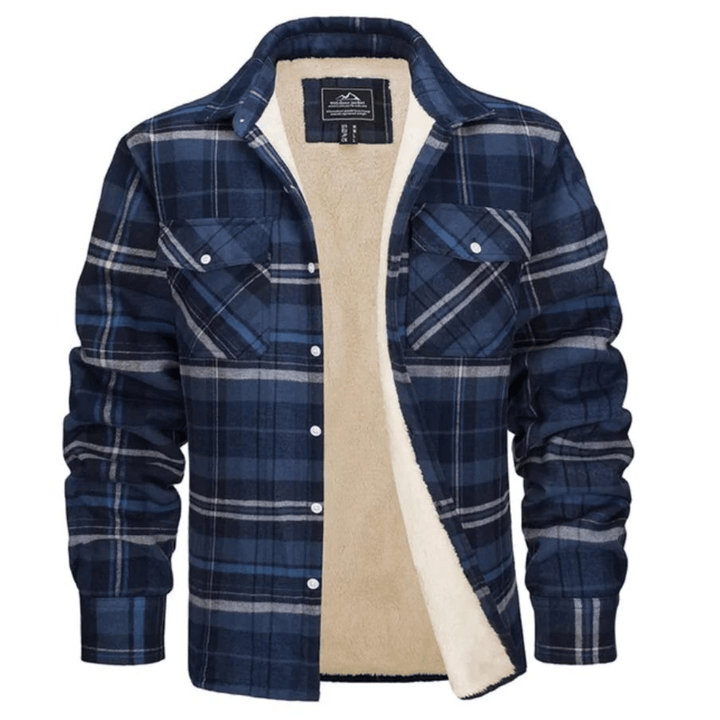 Aelric | Men's Plaid Fleece-Lined Jacket