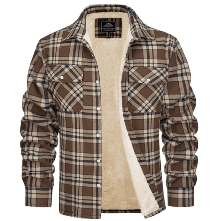 Aelric | Men's Plaid Fleece-Lined Jacket