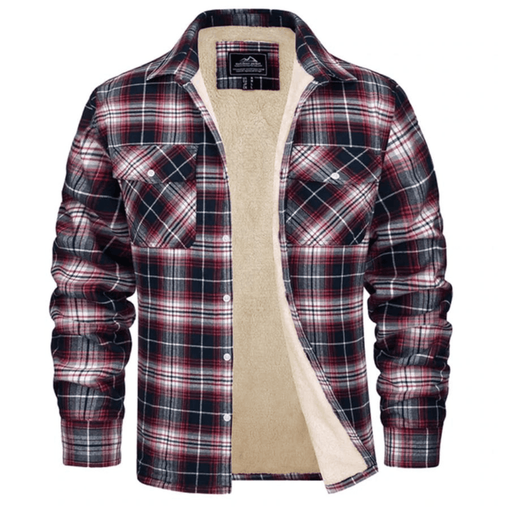 Aelric | Men's Plaid Fleece-Lined Jacket