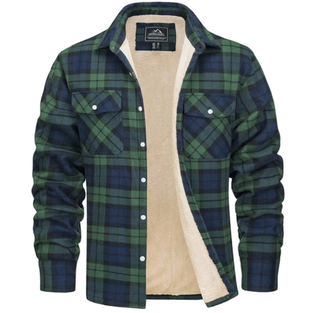 Aelric | Men's Plaid Fleece-Lined Jacket