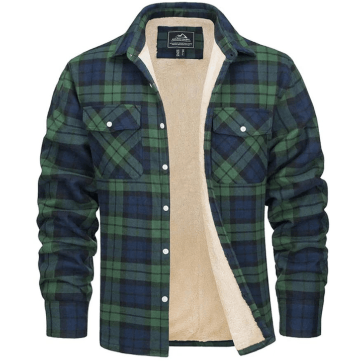 Aelric | Men's Plaid Fleece-Lined Jacket