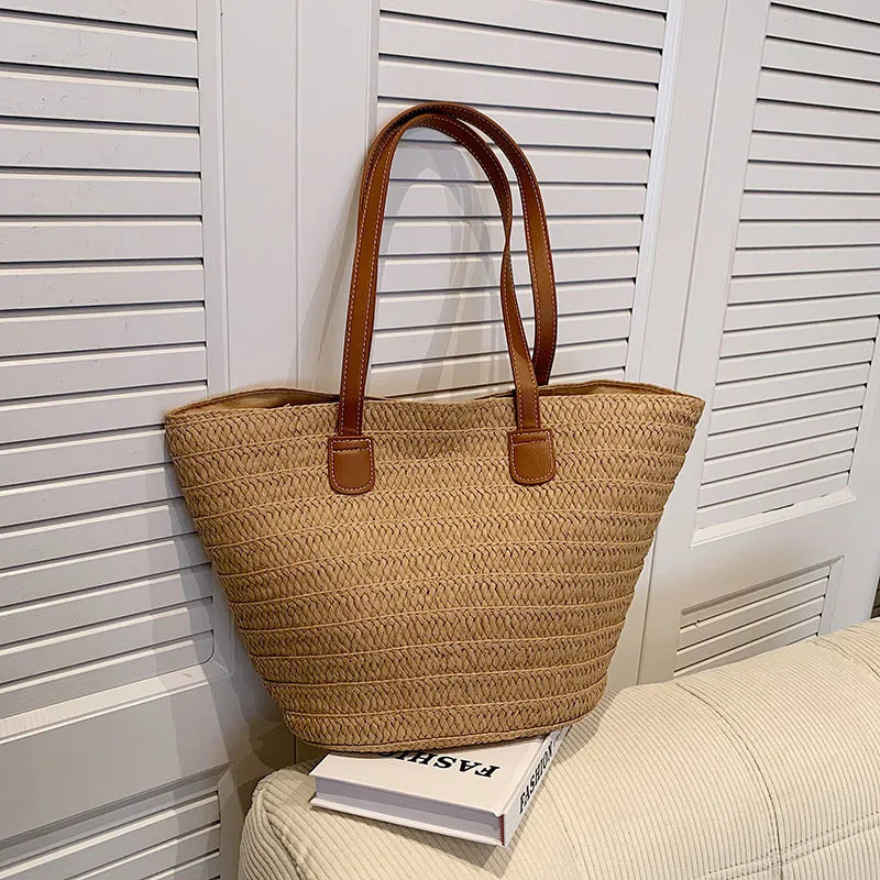 Marais | Women’s Woven Straw Shopper Bag