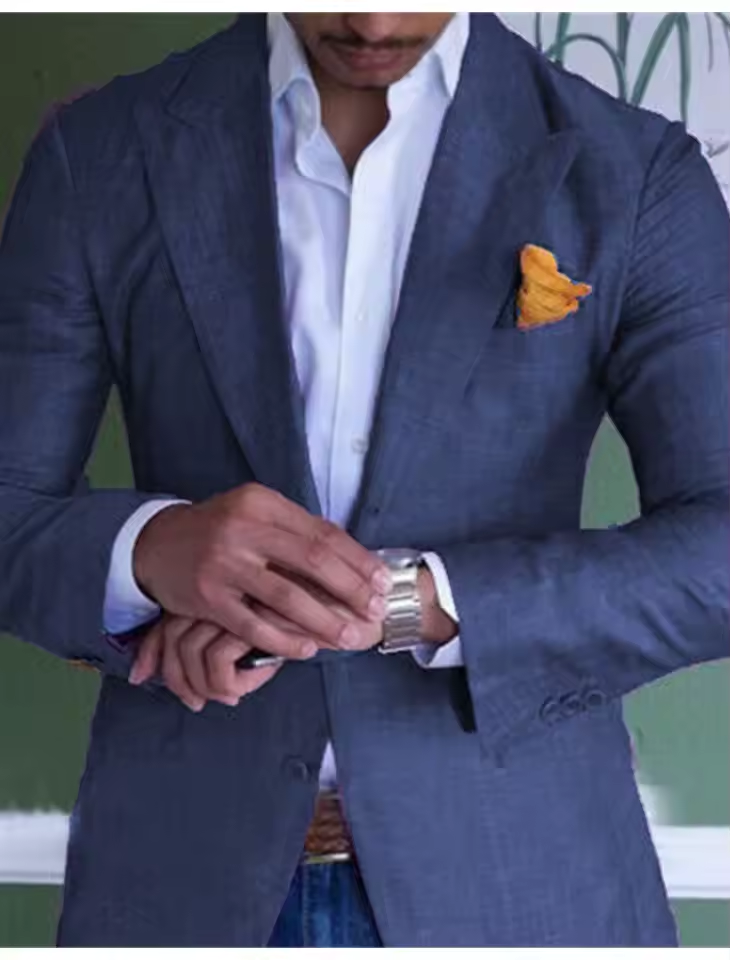 Men’s Helsinki Coat with Double Button Closure | Blazer Design