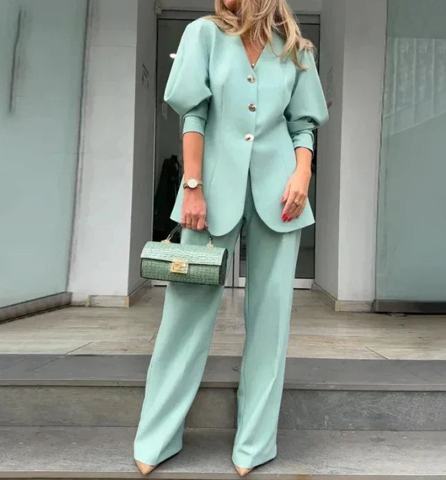 Maplea | Stylish Top and Pants Combo - Elegant 2-Piece Set