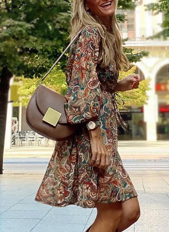 Alarose | Long Sleeve Cozy Casual Dress for Women