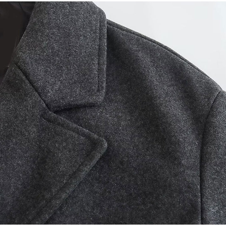 Women’s Wool-Blend Long Coat | Timeless Design