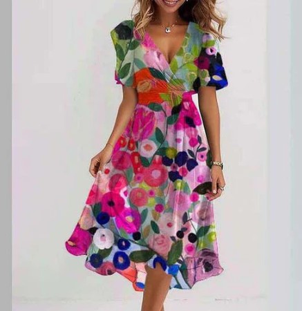 Elva | Women’s Color-Block Dress