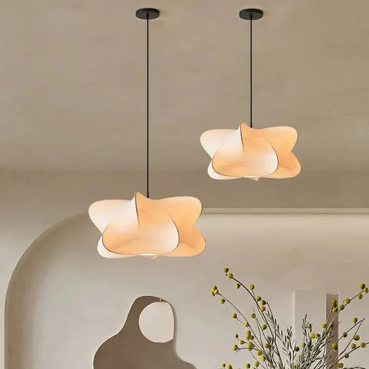Meltor | Handmade Silk Hanging Light with Timeless Imperfection