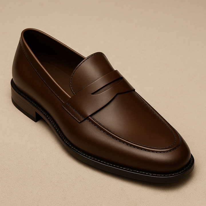 Men’s Leather Penny Loafers | Classic Full-Grain Style
