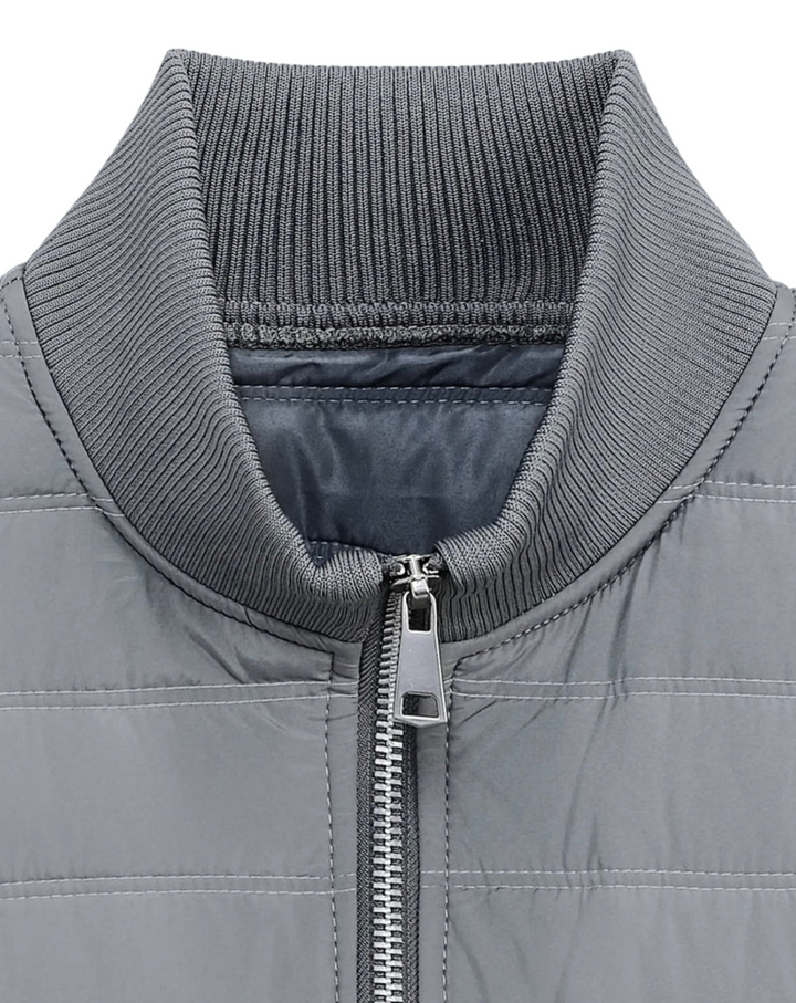 Men’s Lightweight Grey Knitted Cardigan