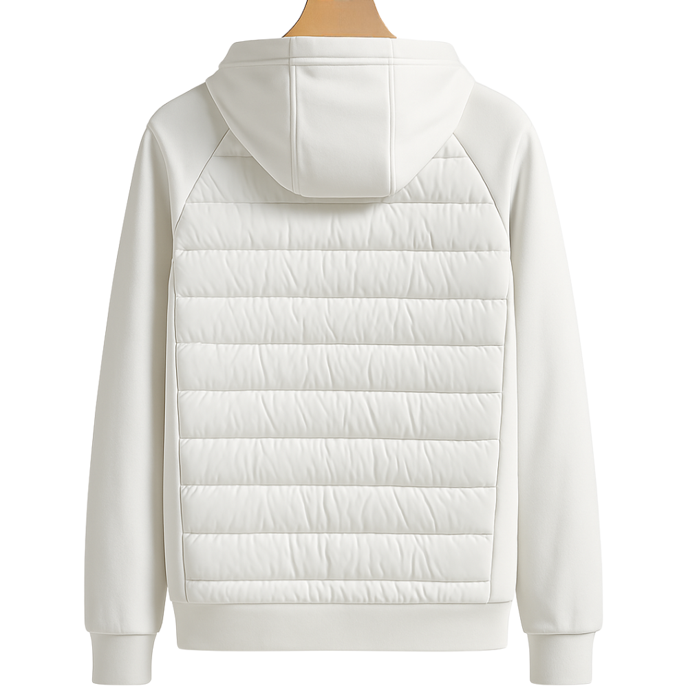 Men’s White Hooded Jacket | Business Casual Style
