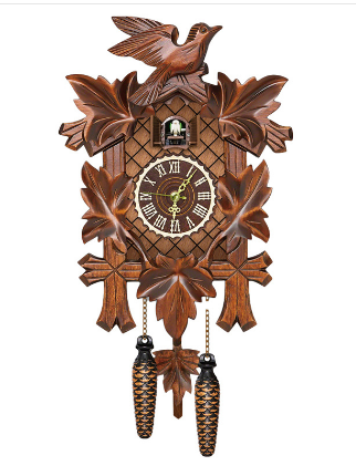 Classic Black Forest Cuckoo Wall Clock with Sound
