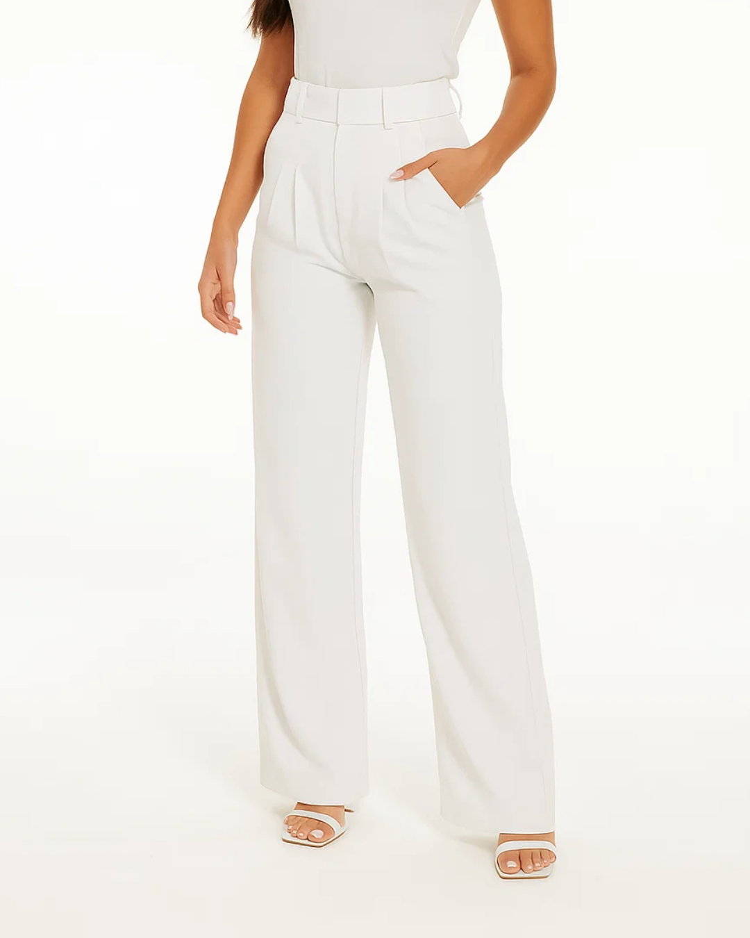 Zoraya | Women’s High‑Waist Relaxed Wide‑Leg Trousers