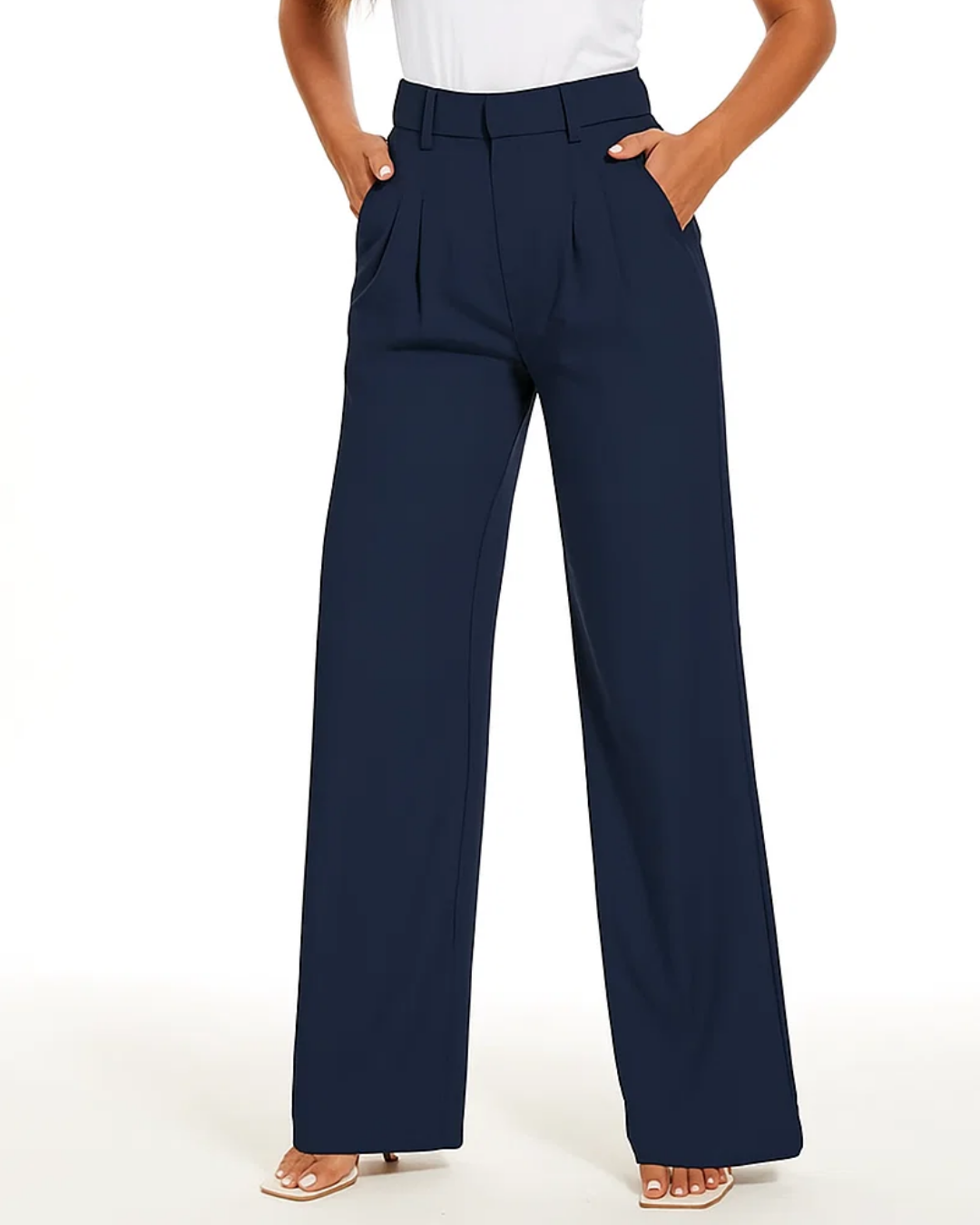 Zoraya | Women’s High‑Waist Relaxed Wide‑Leg Trousers