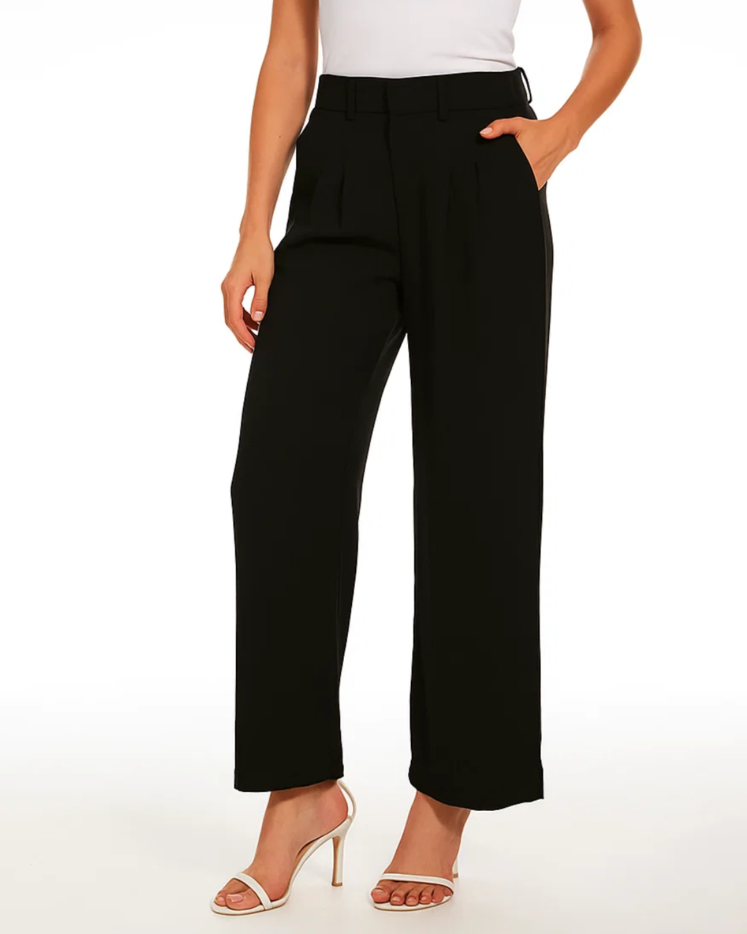 Zoraya | Women’s High‑Waist Relaxed Wide‑Leg Trousers