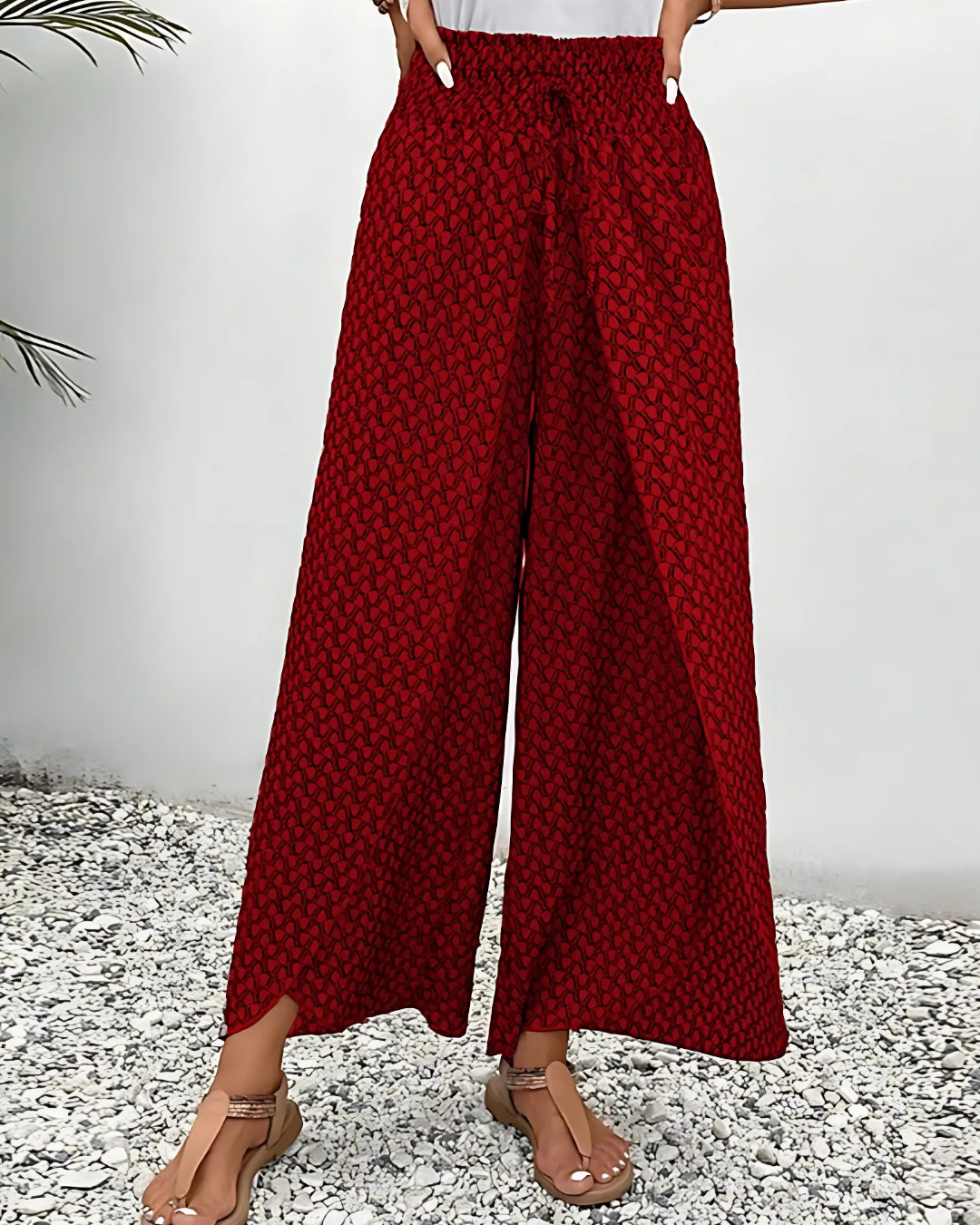 Olira | Women’s Geometric Print Summer Trousers