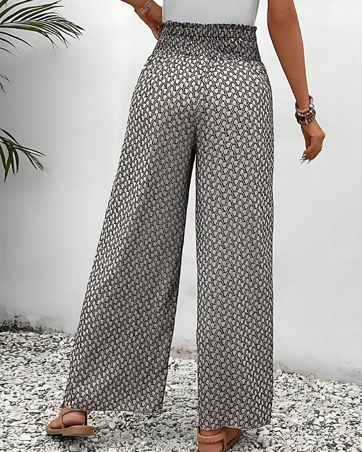 Olira | Women’s Geometric Print Summer Trousers