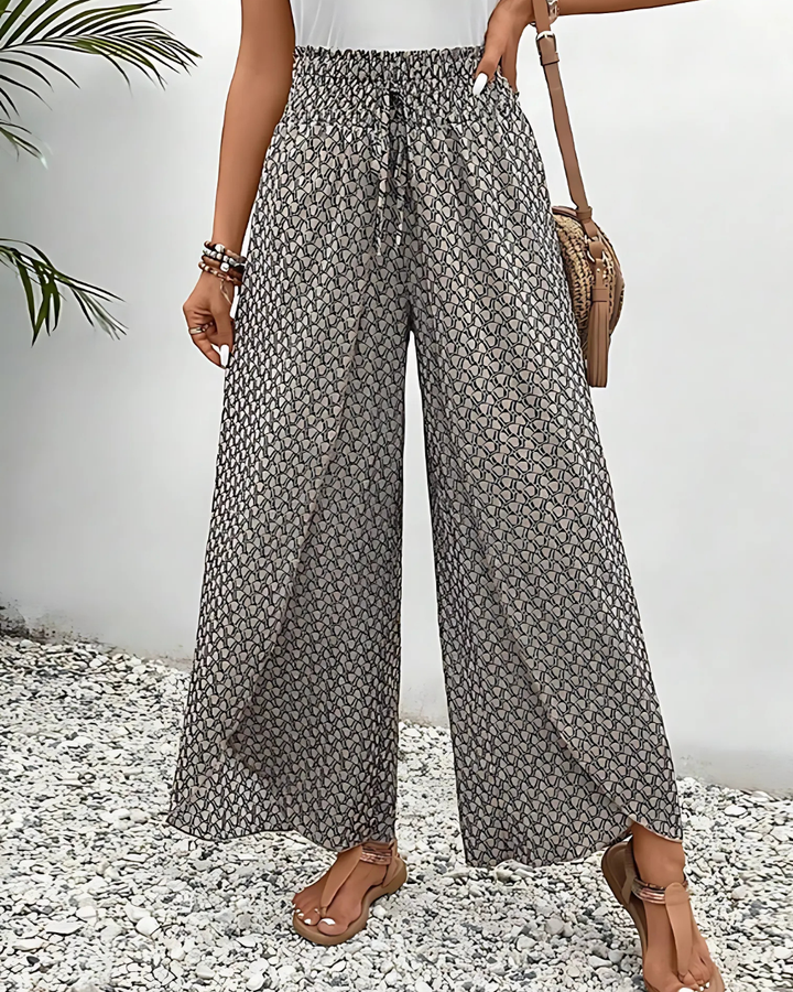 Olira | Women’s Geometric Print Summer Trousers