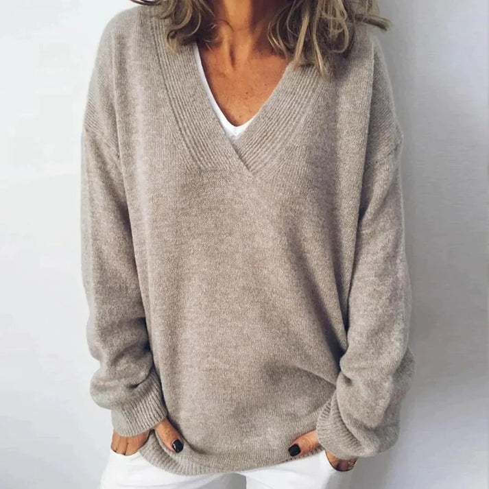 Women’s Cashmere V-Neck Jumper