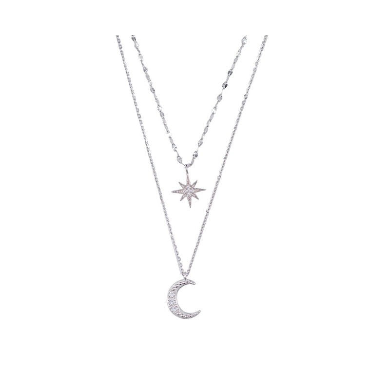 Mabel | Women’s 925 Sterling Silver Double Layer Necklace