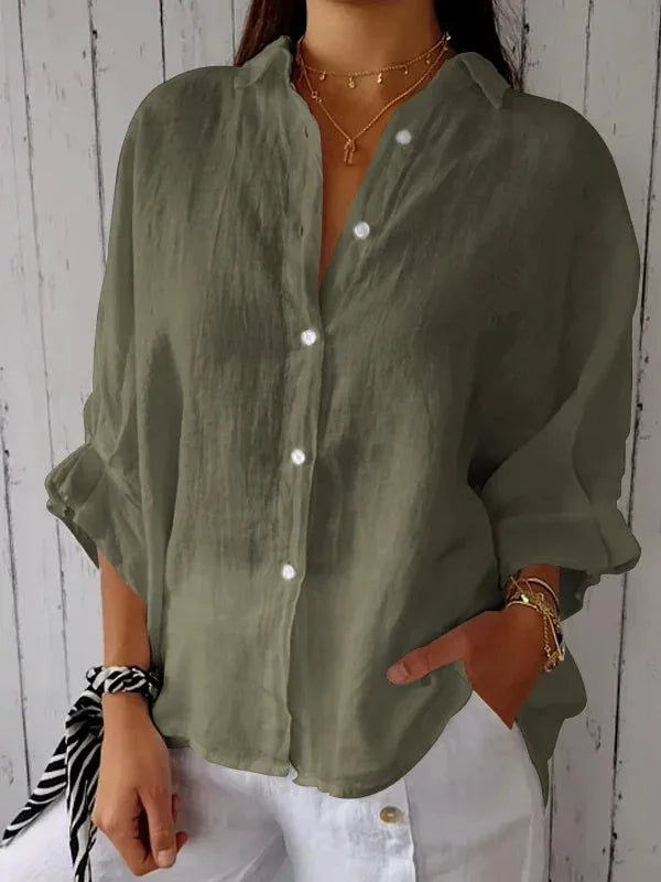 Navira | Stylish Linen Blouse for Women