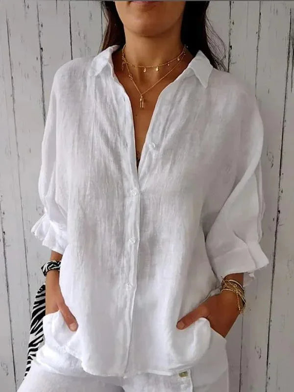 Navira | Stylish Linen Blouse for Women