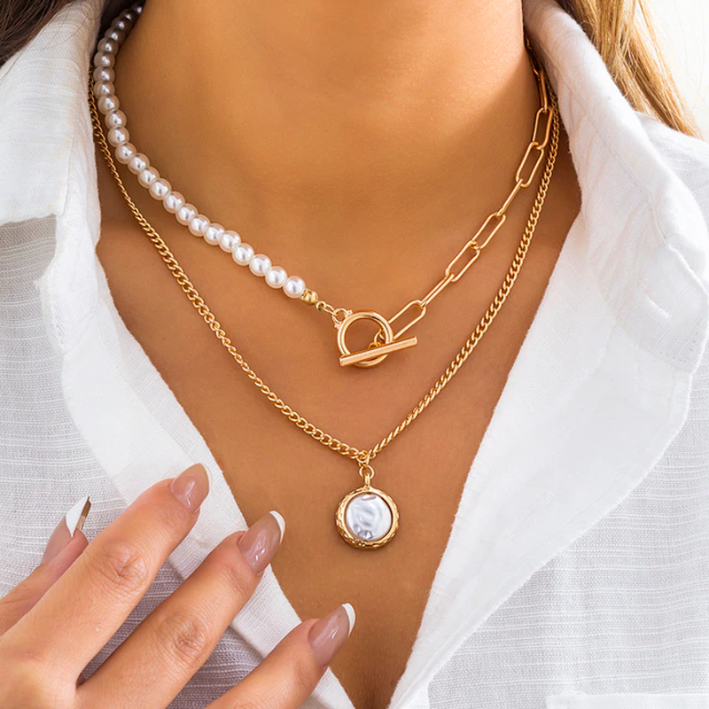 Layered Pearl Necklace | Timeless Elegance Layers