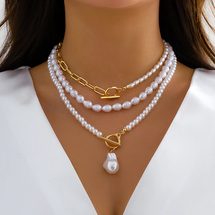 Layered Pearl Necklace | Timeless Elegance Layers