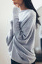 Women’s Asymmetric Draped Knitted Sweater | Soft & Warm