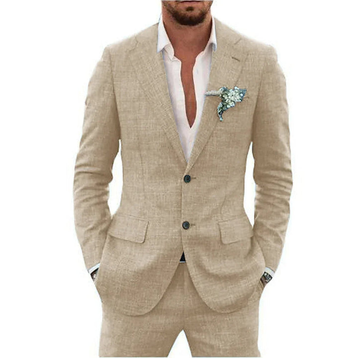 Men’s Lightweight Linen-Blend Suit