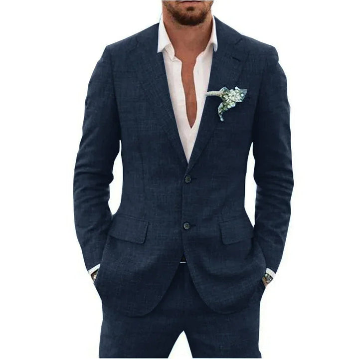Men’s Lightweight Linen-Blend Suit