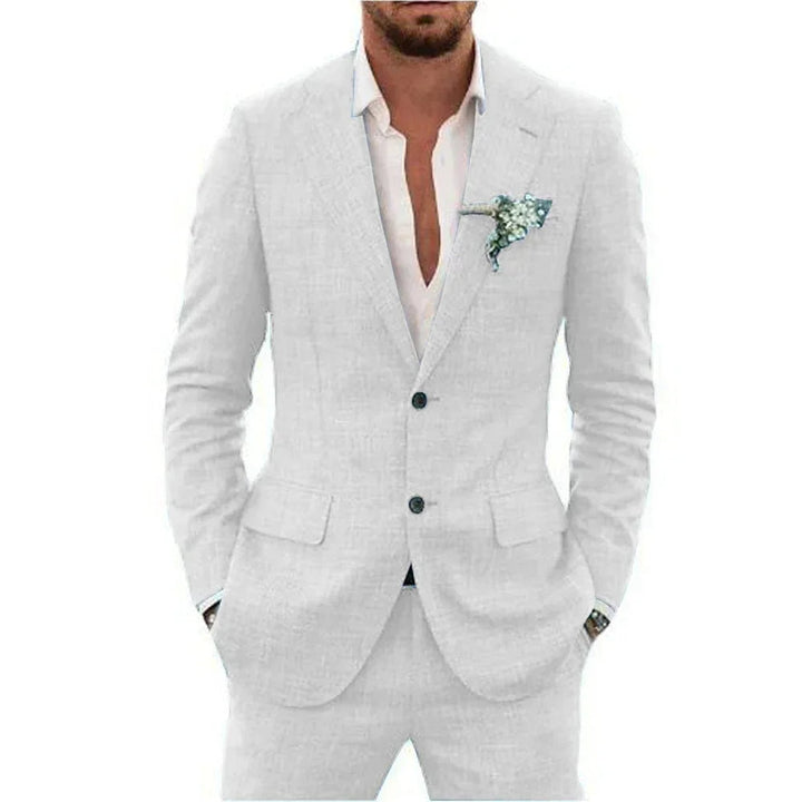 Men’s Lightweight Linen-Blend Suit