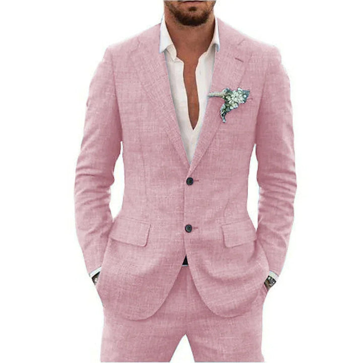 Men’s Lightweight Linen-Blend Suit