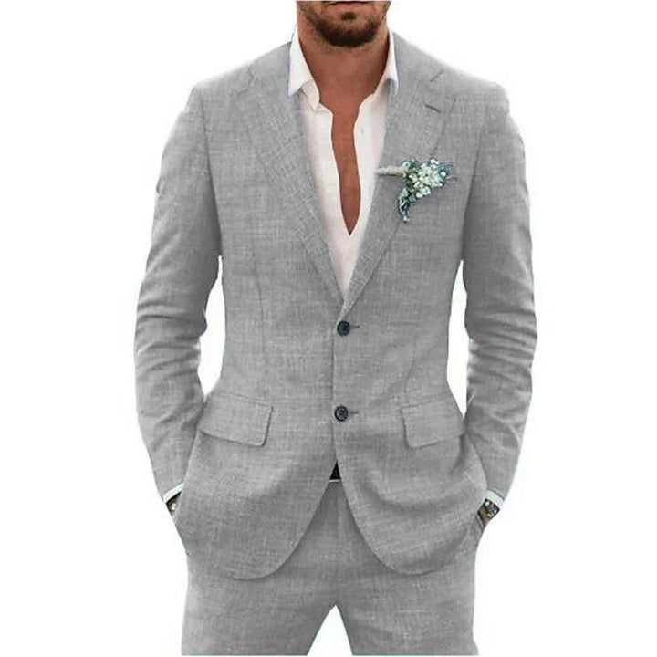 Men’s Lightweight Linen-Blend Suit
