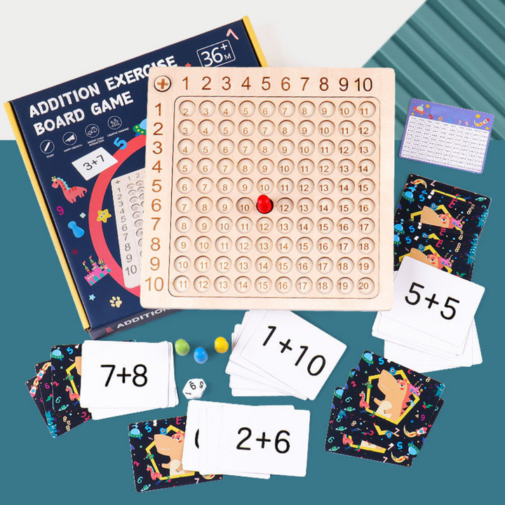 Math Learning Board | Interactive Wooden Educational Toy