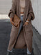 Women’s Wool-Like Cardigan Sweater | Long & Warm
