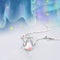 Mia | Sterling Silver Firefly Necklace with Moonstone Pendant