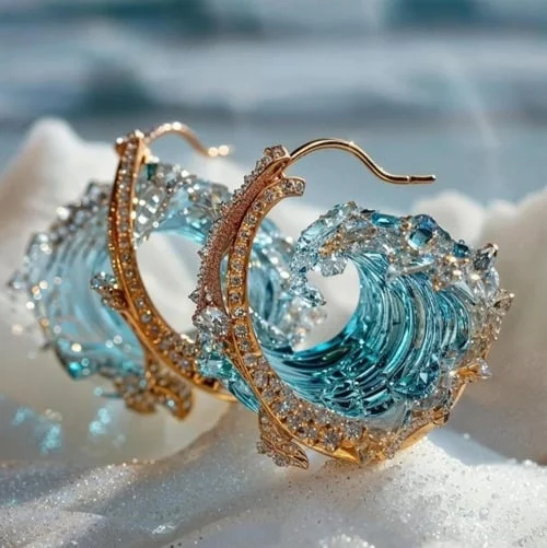 Ocean’s Oath Wave Earrings