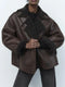 Women’s Short Jacket with Sherpa-Lined Interior