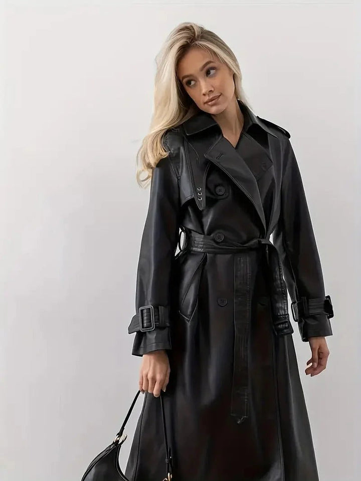 Women’s Winter Trench Coat with Belt