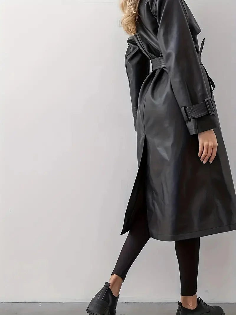 Women’s Winter Trench Coat with Belt